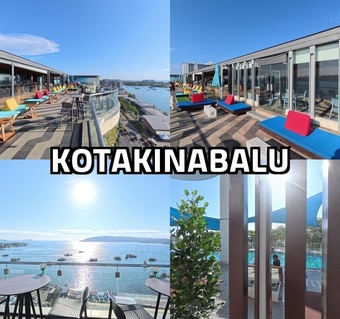 르메르디앙 코타키나발루 선셋 명소 완벽 가이드: 루프탑 바 vs 수영장 비교